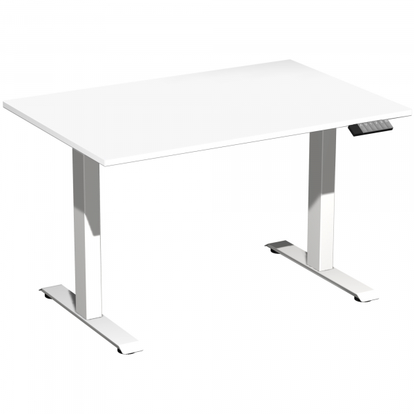 4038933545110 - Schreibtisch Elevate Plus S-08K1208-WW höhenverstellbar  rechteckig weiß   Weiß 4038933545110 Geramöbel GmbH