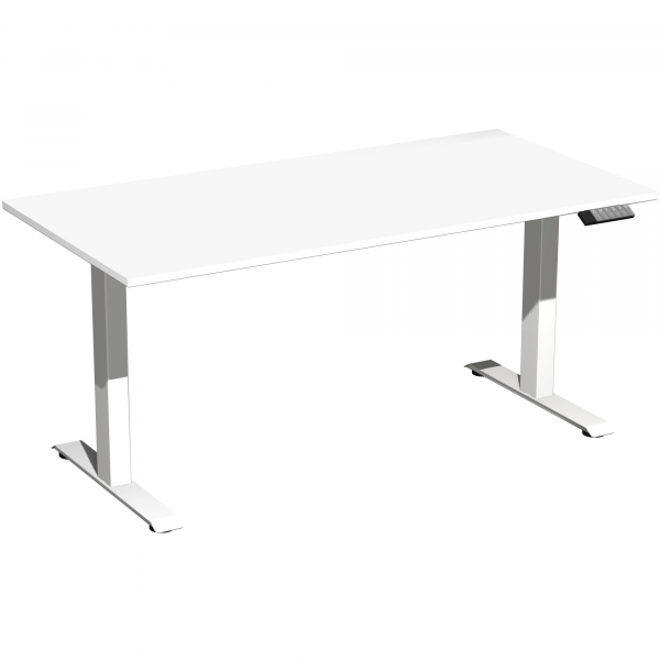 4038933545295 - Schreibtisch Elevate Plus S-08K1608-WW höhenverstellbar  rechteckig weiß   Weiß 4038933545295 Geramöbel GmbH