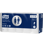 Toilettenpapier T4 Advanced 110782, 3-lagig, hochweiß, 250 Blatt / Rolle,