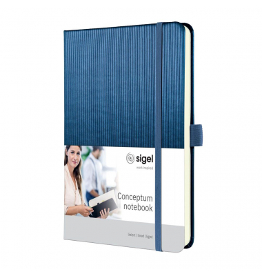 Notizbuch CONCEPTUM A5 liniert, blue metallic Hardcover 194 Seiten