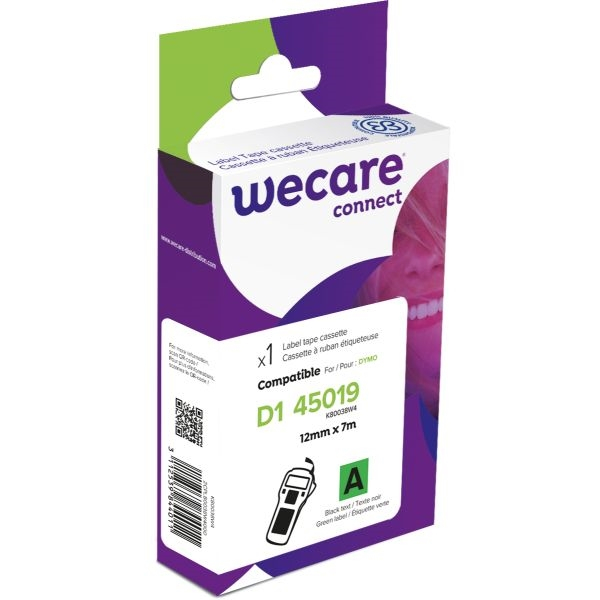 3112539844011 - Schriftband K80038W4 12mm x 7m schwarz grün laminiert kompatibel zu D1 45019   S0720590 3112539844011 wecare