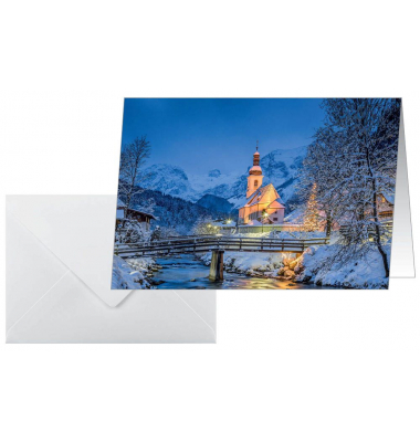 25 SIGEL Weihnachtskarten Bavarian Christmas DIN A6