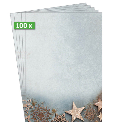 Weihnachtsbriefpapier Glamorous Christmas Motiv DIN A4 90 gqm 100 Blatt