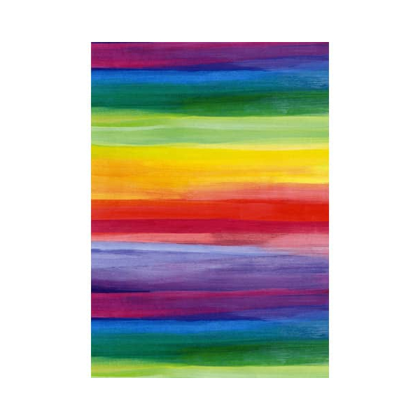 4058653700224 - Geschenkpapier 7A2263 Streifen bunt Regenbogen 50cm x 250m grün blau violett rot lila orange gelb 4058653700224 250 Meter