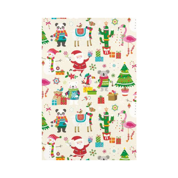 4058653800672 - Geschenkpapier 8A85401 Weihnachten 50cm x 50m bunt 4058653800672 50 Meter