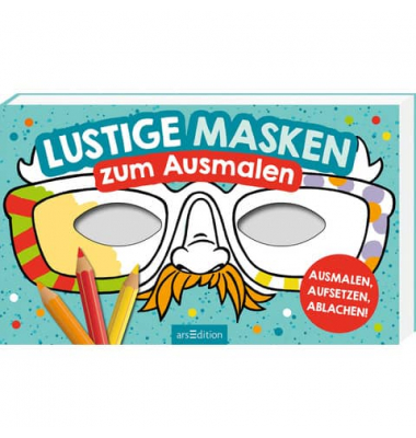 Malbuch Masken, 3 Sorten