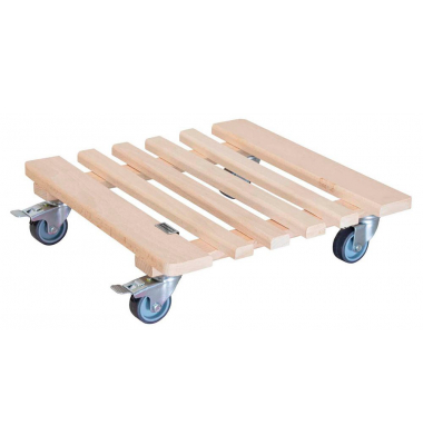 WAGNER design yourself Pflanzenroller GH 0329 Holz hellbraun quadratisch 38,0 x 10,0 cm