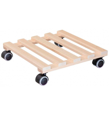 WAGNER design yourself Pflanzenroller GH 0438 Holz buche quadratisch 34,0 x 8,0 cm