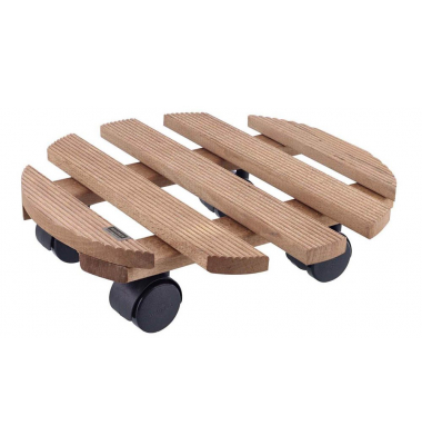 WAGNER design yourself Pflanzenroller COUNTRY GH 0183 Holz dunkelbraun rund 30,0 x 8,2 cm