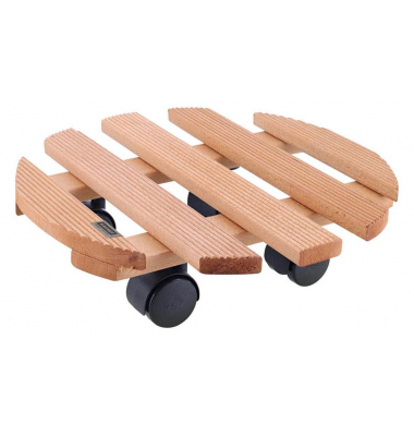 WAGNER design yourself Pflanzenroller COUNTRY GH 0182 Holz hellbraun rund 30,0 x 8,2 cm