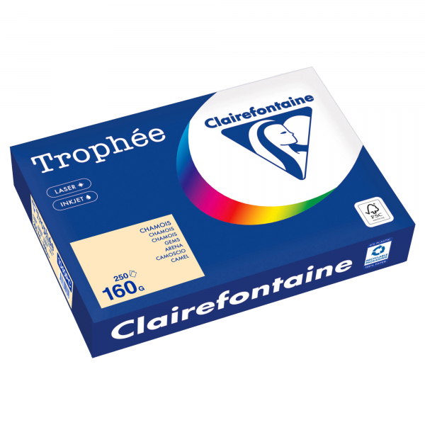 3329680002614 - Kopierpapier Trophée Color 1040PC A4 160g chamois  3329680002614 250 Blatt