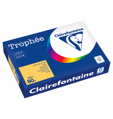 Kopierpapier Trophée Color 1780PC A4 80g goldgelb 