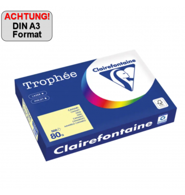 Kopierpapier Trophée Color 1884PC A3 80g gelb 