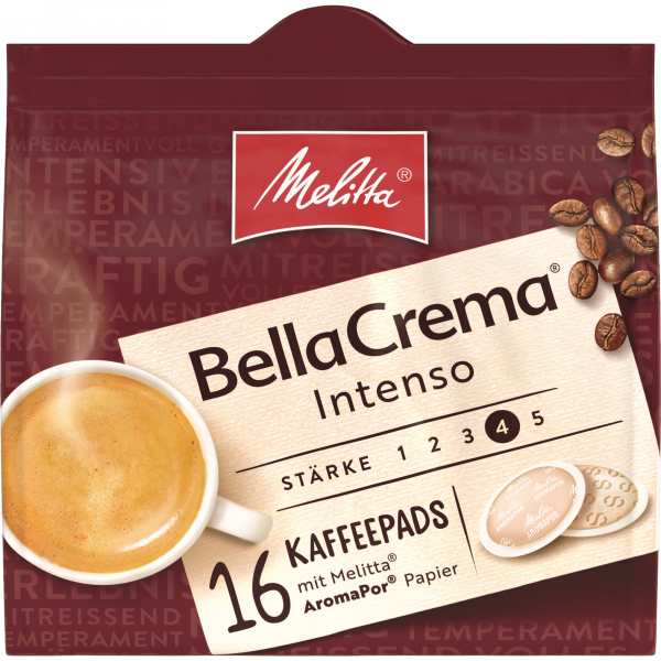 4002720001615 - Kaffeepads BellaCrema Intenso 81-162 16St 4002720001615 Melitta