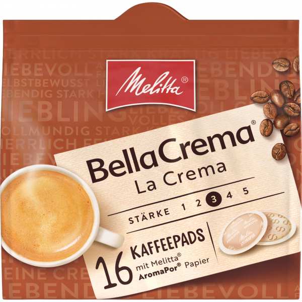 4002720001639 - Kaffeepads BellaCrema La Crema 81-164 16St 4002720001639 Melitta