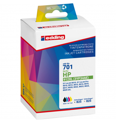 Tintenpatrone 18-701 wie HP 912XL 3YP34AE swcmy 4St