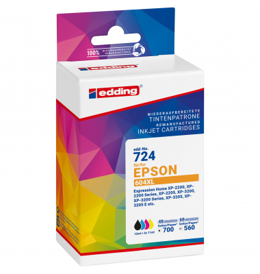 Tintenpatrone 18-724 wie Epson 604XL swcmy 4St