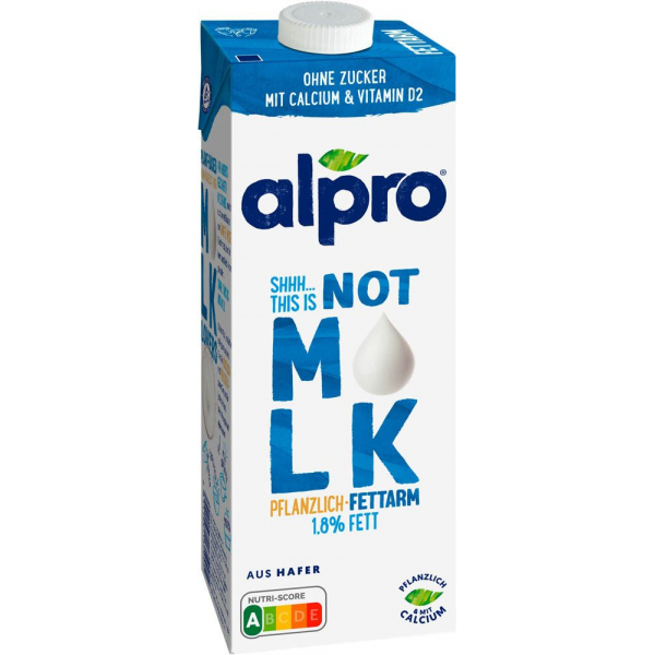 5411188135005 - Haferdrink This is not M*lk 4897949004 18% Fett laktosefrei vegan 1 Liter im Tetrapack 5411188135005 Alpro