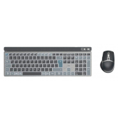 WK-750 Tastatur-Maus-Set kabellos grau