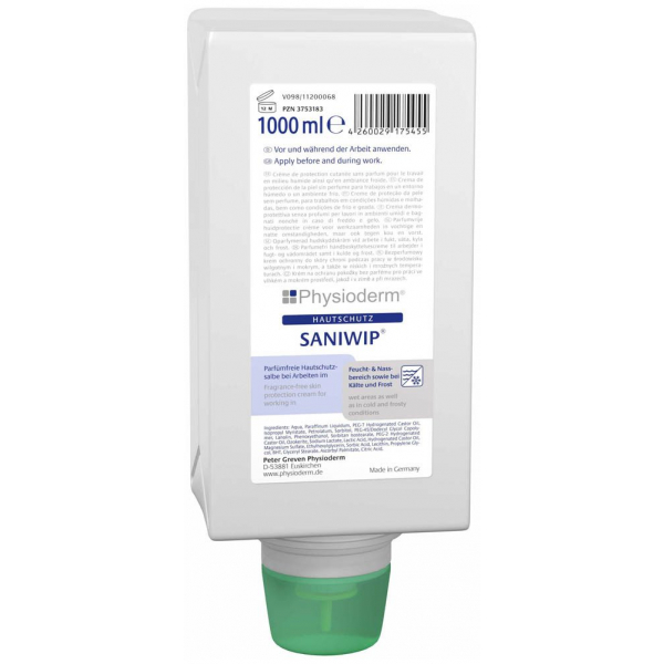 4260029175455 - SANIWIP Hautschutzcreme 10 l 4260029175455 Physioderm