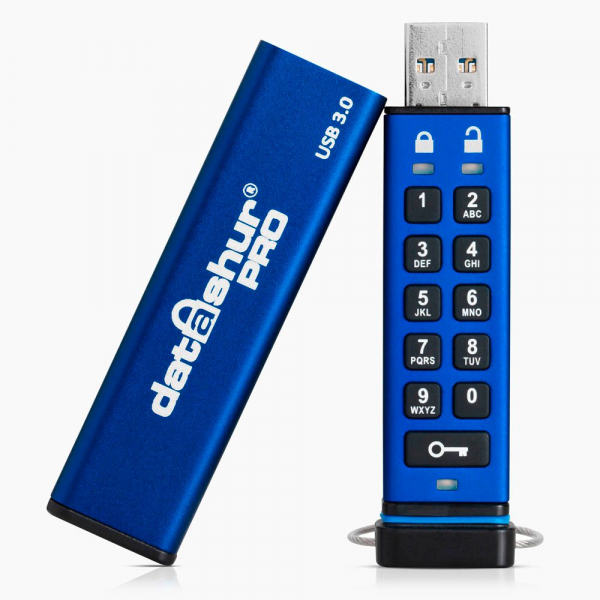 5060220251168 - datAshur® PRO USB-Stick 64 GB Blau IS-FL-DA3-256-64 USB 32 Gen 1 (USB 30)