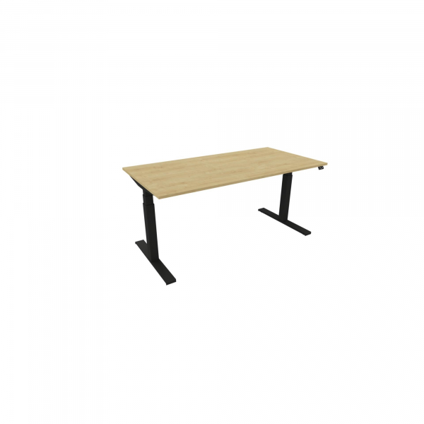 5901747098389 - Schreibtisch eModel 30 810073371 höhenverstellbar 160x80cm (BxT) rechteckig hamilton oak   schwarz 5901747098389 Nowy Styl