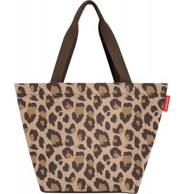 Einkaufskorb shopper M LEO MACCHIATO ZS6048 Reißverschluss, außen 51x26x30,5cm, Polyester braun