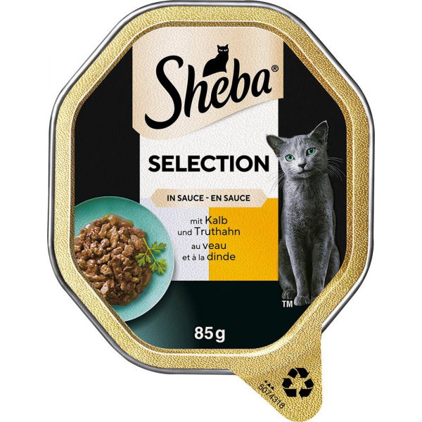 4008429164033 - Katzen-Nassfutter Selection in Sauce mit Kalb und Truthahn 22x 850 g 4008429164033 1870 Gramm