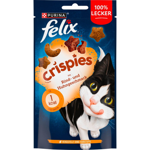 7613034290557 - Katzen-Leckerli Crispies mit Rind- und Huhngeschmack 450 g 7613034290557 45 Gramm