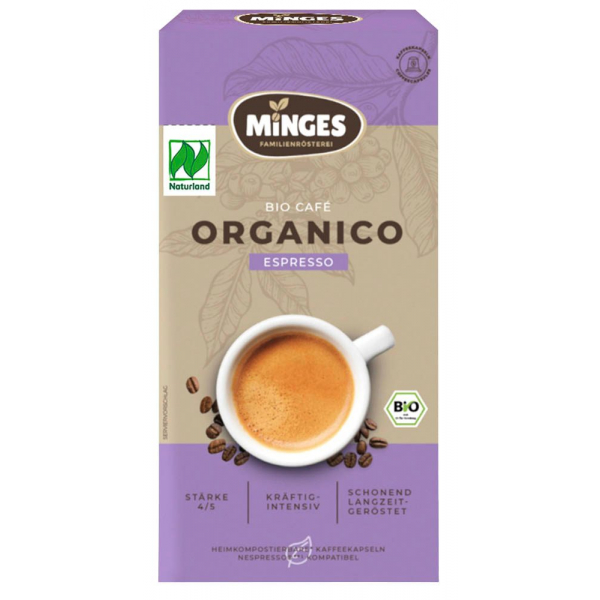 4037014964611 - Organico Espresso Bio-Kaffeekapseln Arabica- und Robustabohnen kräftig 10 Portionen 4037014964611 52 Gramm