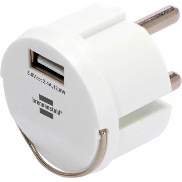 4007123680917 - USB-A 12W Power Adapter Ladeadapter weiß 12 Watt 4007123680917 brennenstuhl