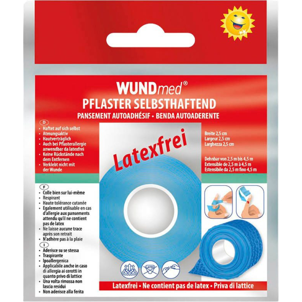 4260206624059 - Pflaster Kohäsiv blau 25 cm x 25 - 45 m 4260206624059 WUNDmed