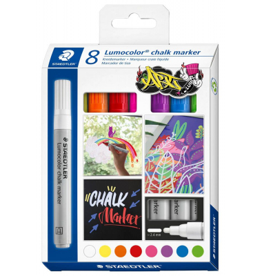 Lumocolor chalk marker Kreidemarker farbsortiert 2,4 mm