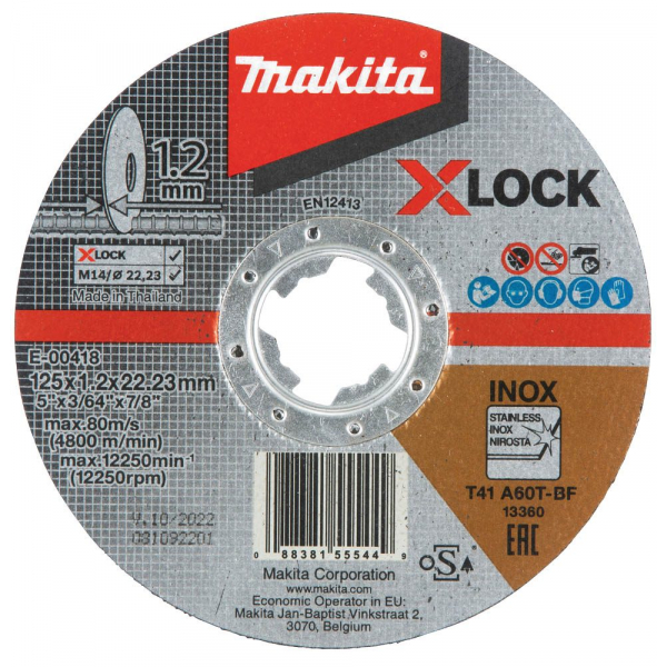 0088381555449 -  Trennscheibe X-Lock E-00418 0088381555449 makita