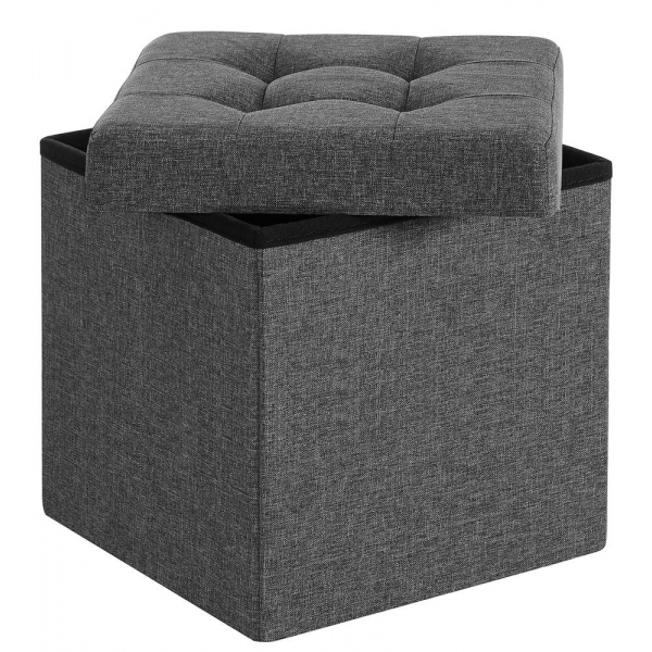 0194343095400 - Hocker mit Stauraum LSF27Z dunkelgrau 0194343095400 SONGMICS