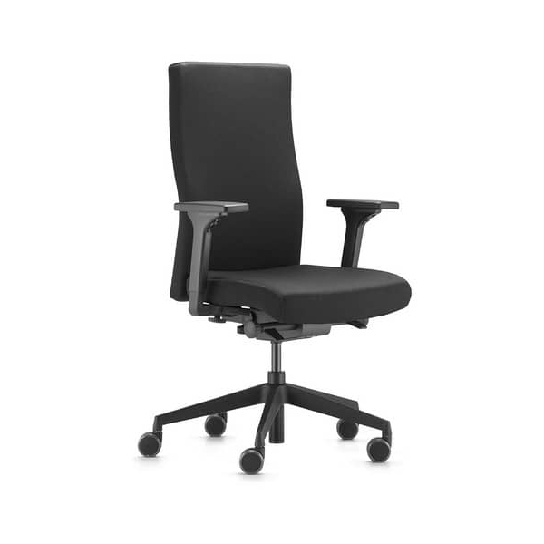 0762743314010 - Trend Office - Bürodrehstuhl mSynchrontechnik schwarz 410-520mm mArmlehnen Trgf110kg