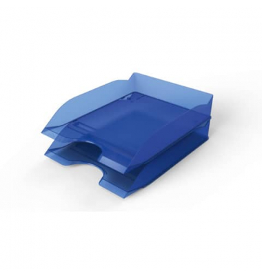 Briefablage C4 transparent-blau