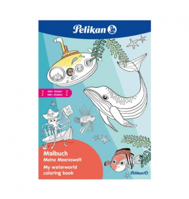 Malbuch A4 48Seiten 100g. Sticker