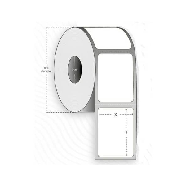 4016139098449 - Etiketten Rolle 57 x 32 mm Thermodirekt Papier Weiß 25200 St Wiederablösbar 800262-127 Universal-Etiketten