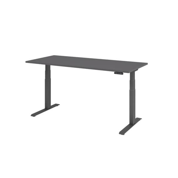 4032062322574 - Schreibtisch VXDKB19 G G elektrisch höhenverstellbar 180x80cm (BxT) rechteckig graphit   graphit 4032062322574 Hammerbacher