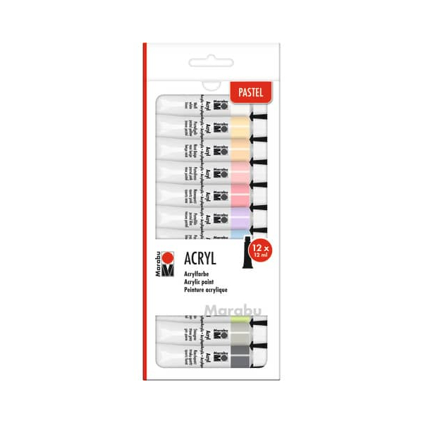 4007751831644 - Acrylfarbe Set 12tlg Color Pastel 4007751831644 Marabu