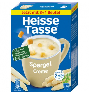 Instantsuppe Spargelcreme 4ST für 600ml