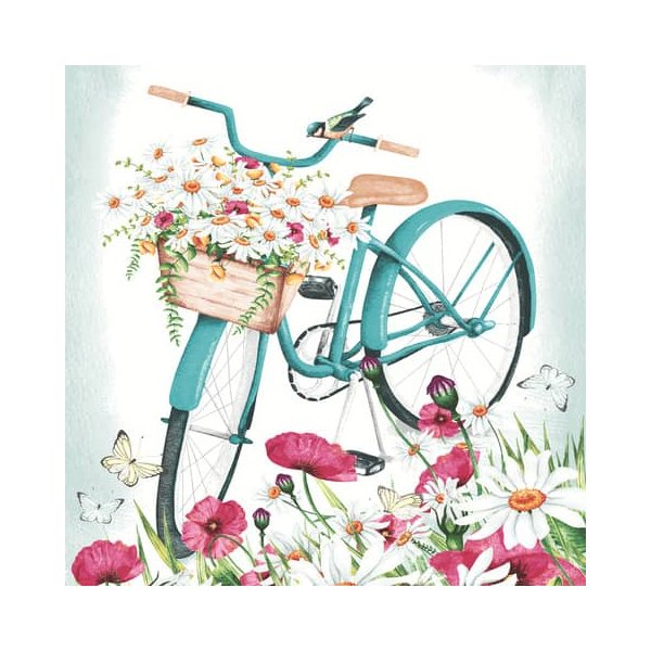 7321012092269 - Motivserviette 33x33cm Fahrrad 7321012092269 PAPER+DESIGN