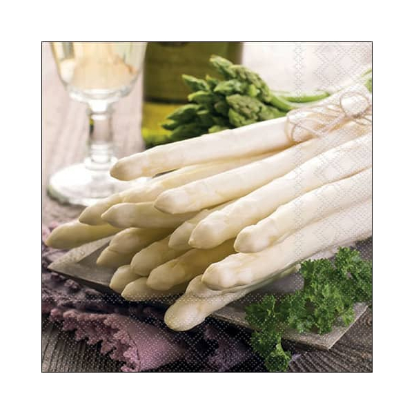 8712159128437 - Motivserviette 33x33cm Spargel 8712159128437 20 Stück