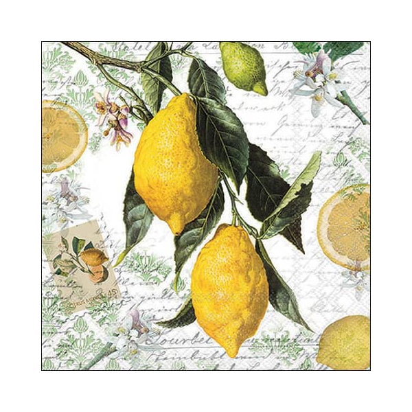 8712159167474 - Motivserviette 33x33cm Lemon 8712159167474 20 Stück