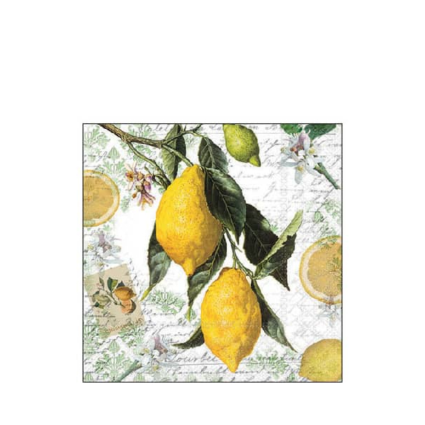 8712159167740 - Motivserviette 25x25cm Lemon 8712159167740 20 Stück