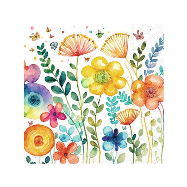 8712159194623 - Motivserviette 25x25cm Vibrant spring 8712159194623 20 Stück