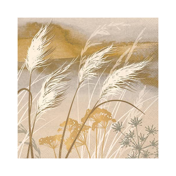 8712159195262 - Motivserviette 33x33cm Waving grass 8712159195262 20 Stück