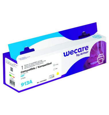 WeCare Tintenpatrone komp. mit HP 913AF6T79AE, Inhalt: 47ml, gelb