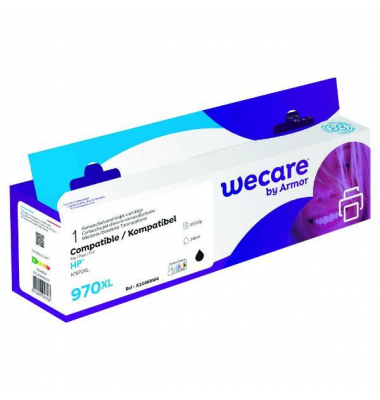 WeCare Tintenpatrone komp. mit HP 970XLCN625AE, Inhalt: 246ml, schwarz